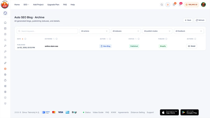 KAF AI ‑ SEO Automation