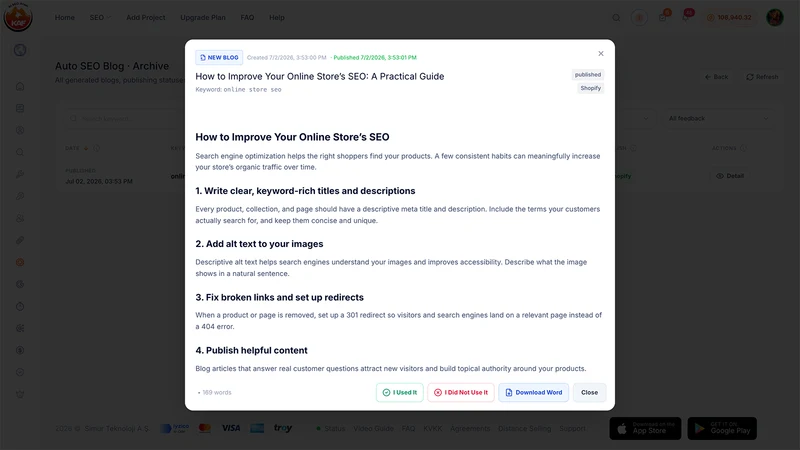 KAF AI ‑ SEO Automation