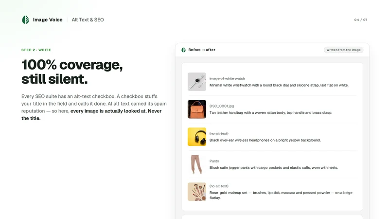 Image Voice: Alt Text & SEO