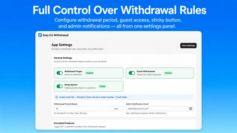 EU Withdrawal Button Assist