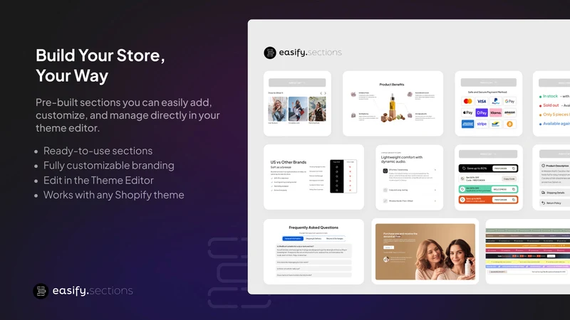Easify – Theme Sections