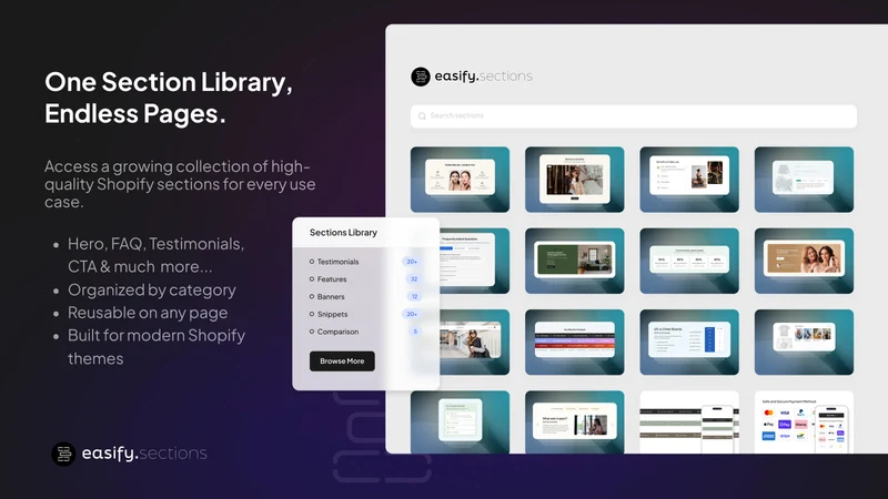Easify – Theme Sections