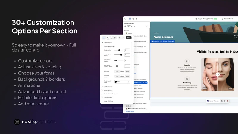 Easify – Theme Sections
