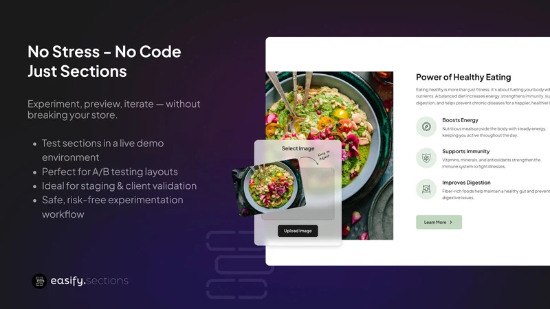 Easify – Theme Sections