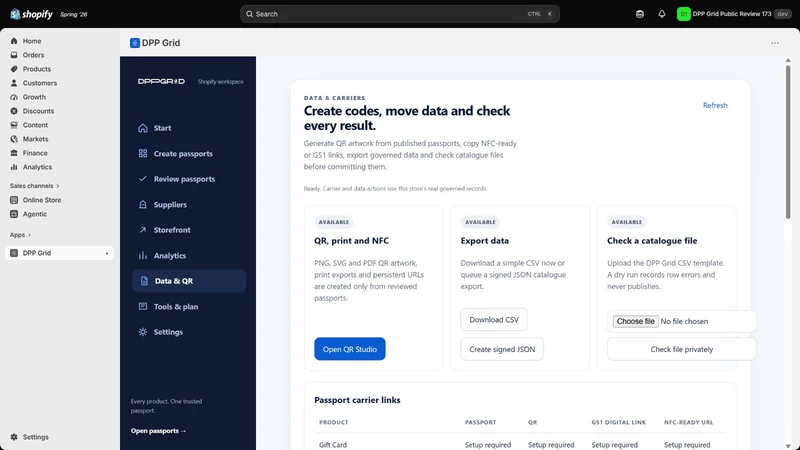 Fleeta DPP Grid: Passports