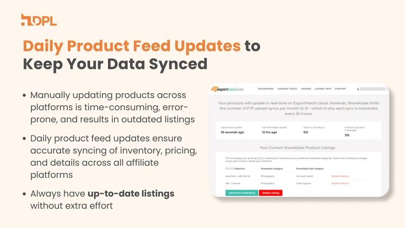 Awin, CJ Product Feed ‑DPL