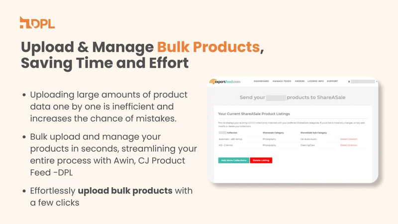Awin, CJ Product Feed ‑DPL