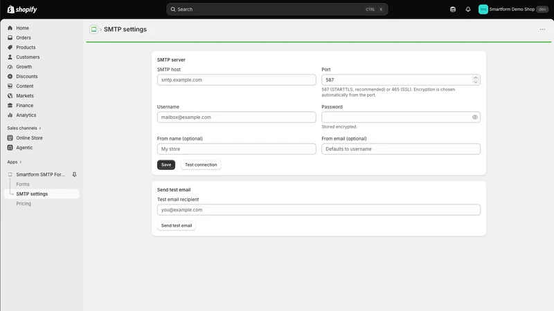 Smartform SMTP Form Builder