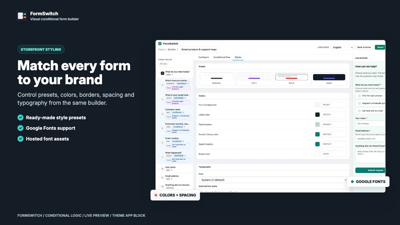 FormSwitch ‑ Conditional Forms