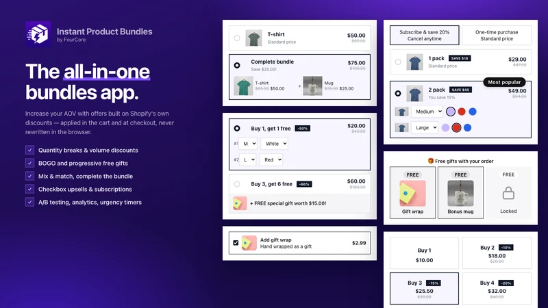 Instant Product Bundles