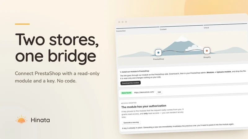 Hinata: PrestaShop Migration