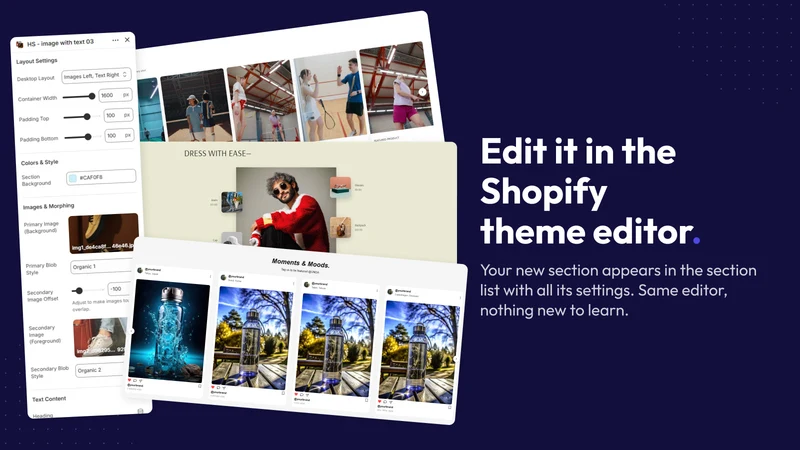 Hello Studio: Theme Sections