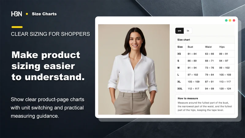 HBN: Size Charts