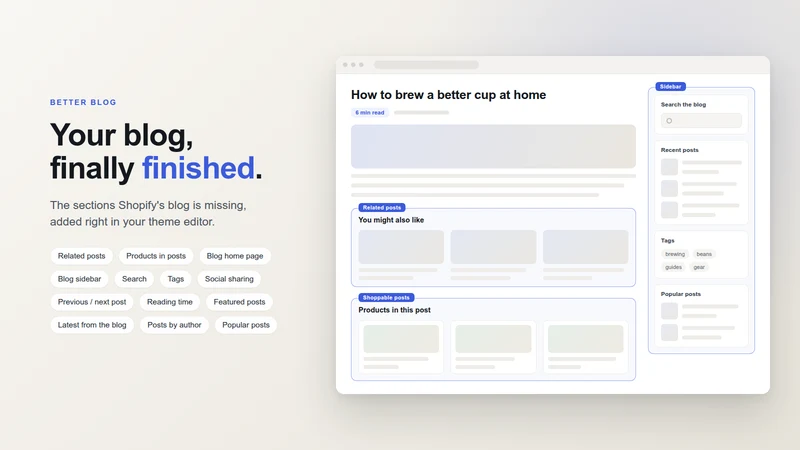 Better Blog Builder & Editor