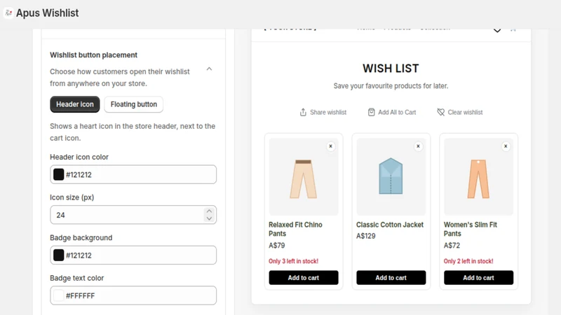 Apus Wishlist