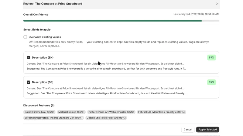 1tm AI Product Info