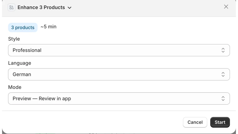 1tm AI Product Info