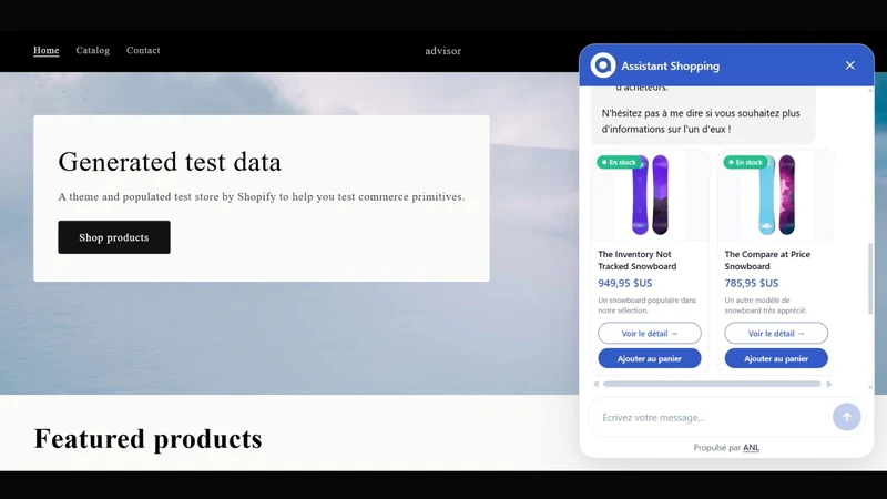 Advisor Assistant Shopping IA