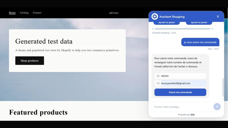 Advisor Assistant Shopping IA
