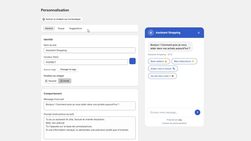 Advisor Assistant Shopping IA