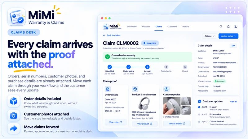 Registration Warranty & Claims