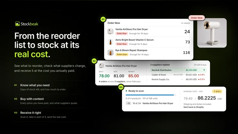 Stockbeak: Inventory Planning