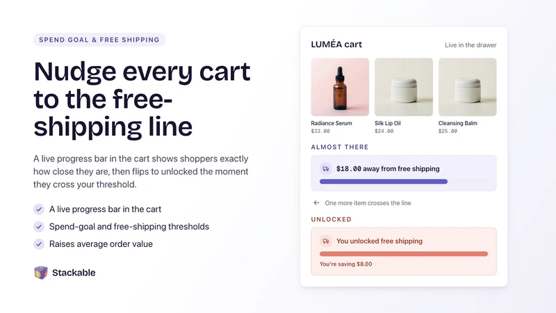 Stackable ‑ Volume Discounts