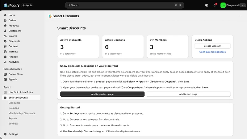 Smart Discounts