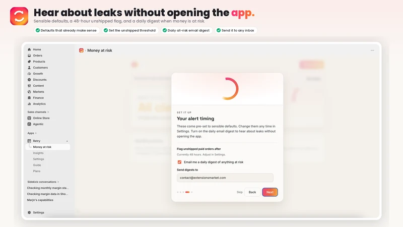 Retry ‑ Paid order leak alerts