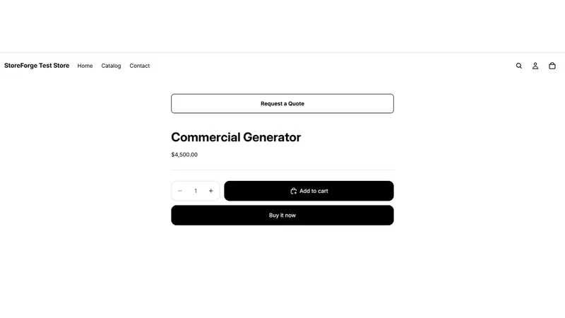 StoreForge QuoteFlow