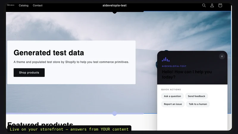 Aidevelopia AI Support Agent