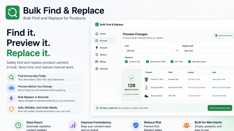 ARES: Bulk Find & Replace