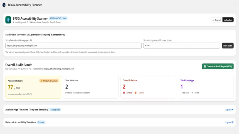 BFSG Accessibility Scanner