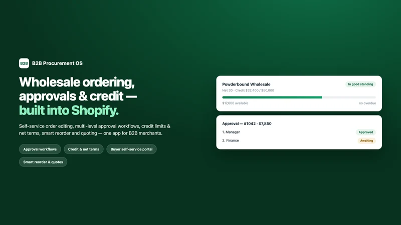 B2B Procurement OS