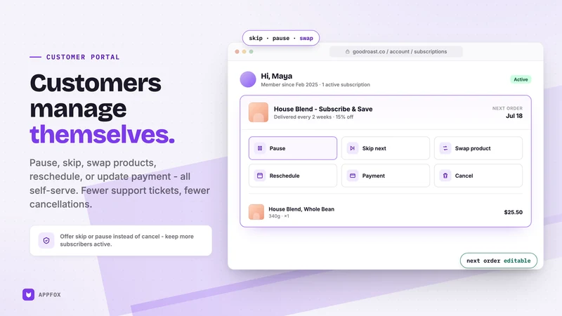 Appfox Subscriptions App