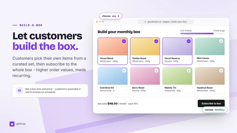 Appfox Subscriptions App