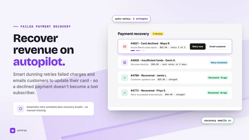 Appfox Subscriptions App