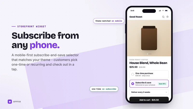 Appfox Subscriptions App