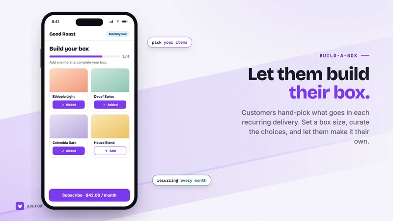 Appfox Subscriptions App