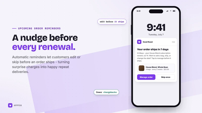 Appfox Subscriptions App