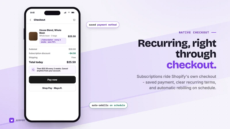 Appfox Subscriptions App
