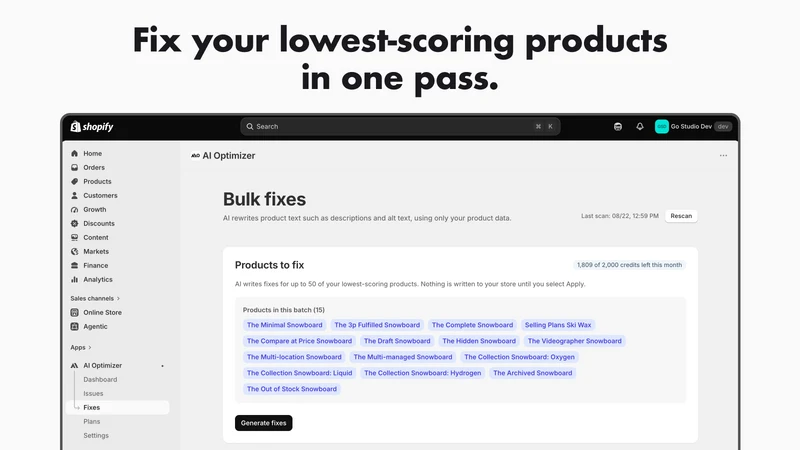 AI Optimizer: AI Search Fix