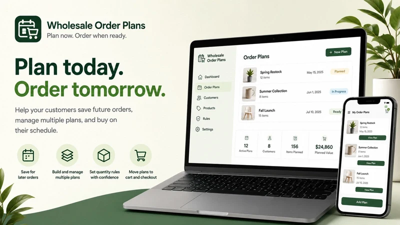 Wholesale Order Plans