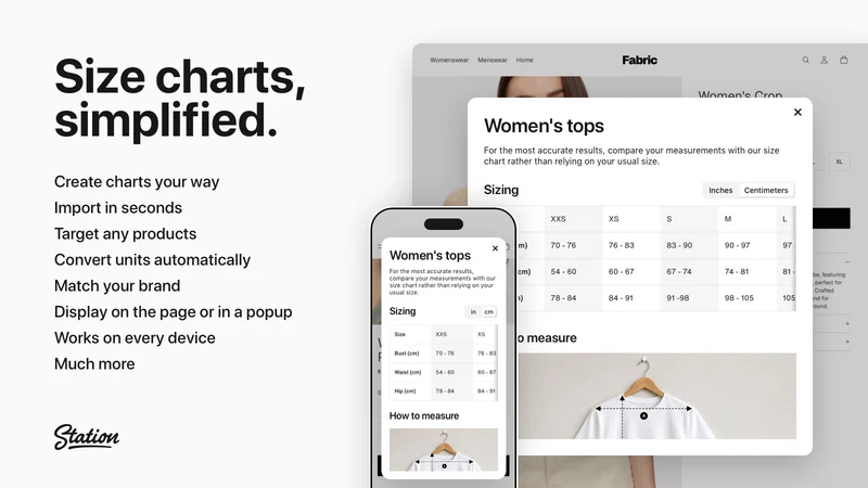 Wellmade Size Charts