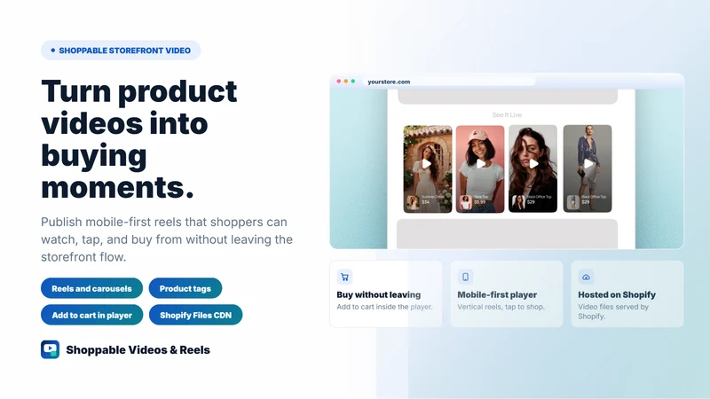 OCS: Shoppable Videos&Reel