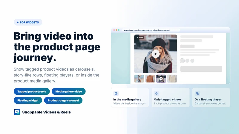 OCS: Shoppable Videos&Reel