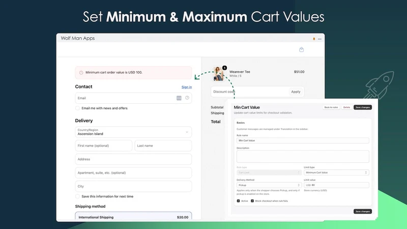 Cart Limit ‑ Wolfman Apps