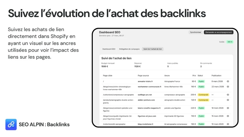 SEO Alpin : Backlinks & GEO