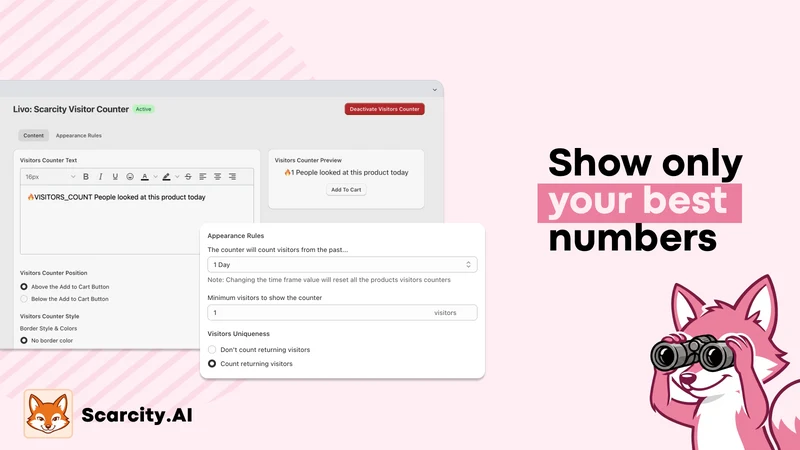 Scarcity.AI: Visitor Counter