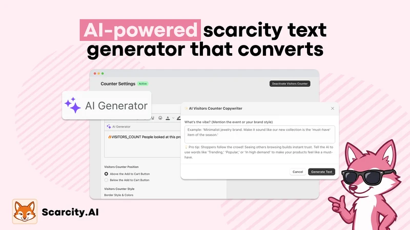 Scarcity.AI: Visitor Counter